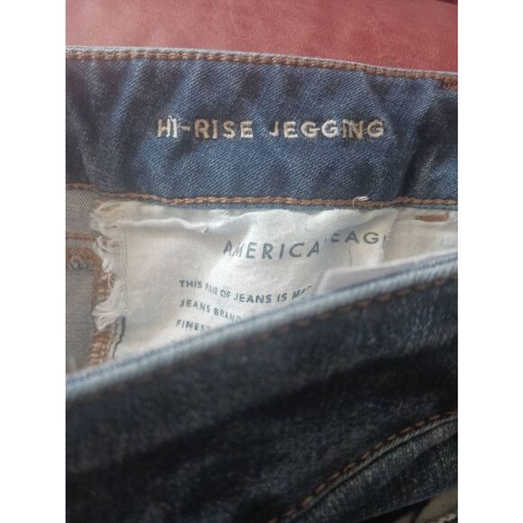American eagle outfitters hi rise Jegging Factory distressed 8 regular - Picture 4 of 5